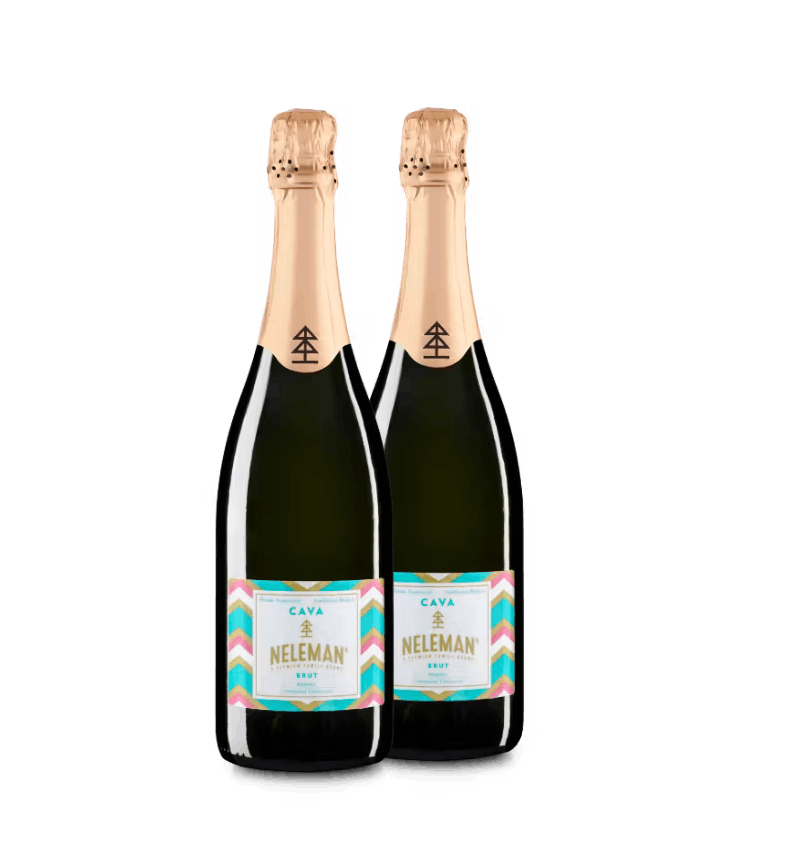 Cava Brut Macabeo Chardonnay Cadeaupakket Duo Organic 